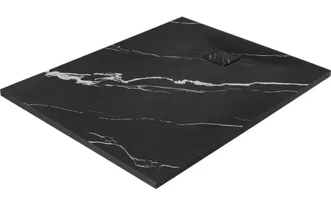 REA Sprchová vanička Magnum CARRARA BLACK 80x100 REA-K7007