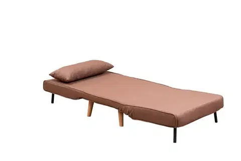 Rozkládací křeslo Folde Single - Brown