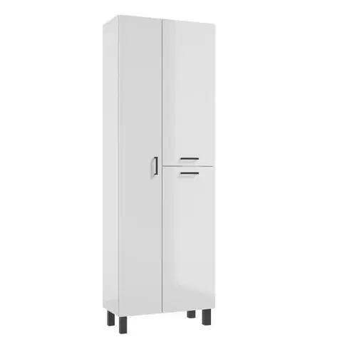 ArtDef Vysoká skříňka do koupelny NOVELTY White C60
