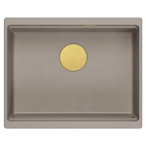 Quadron Granitový dřez Logan 100 Beige Ocel HQJ6045U4_BS_U