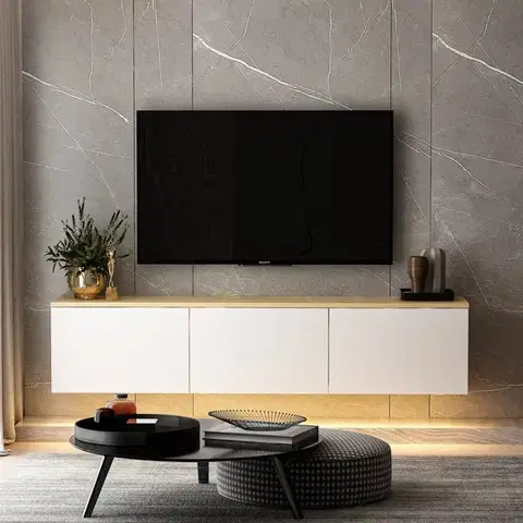 TV stolek Neon - White v2