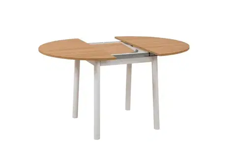 Extendable Dining Table Oliver - Oak, White