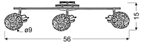 Nástěnná lampa 3X40W G9 chrom HORUS