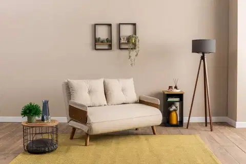 Dvoumístná rozkládací pohovka Cosmo 2-Seater - Cream
