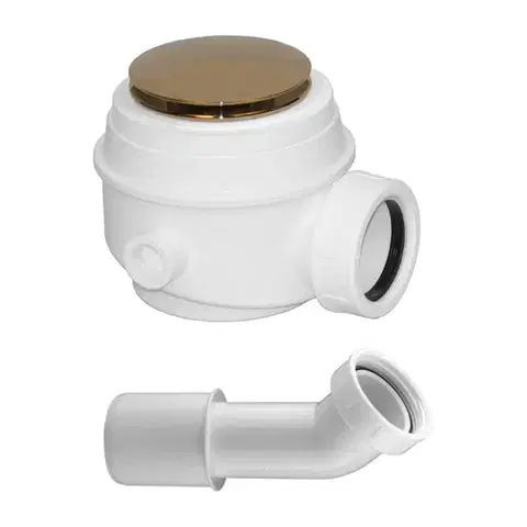 OMNIRES Sifon pro vany a sprchové vaničky průměr 52 mm, zlatá /GL/ WB01XGL