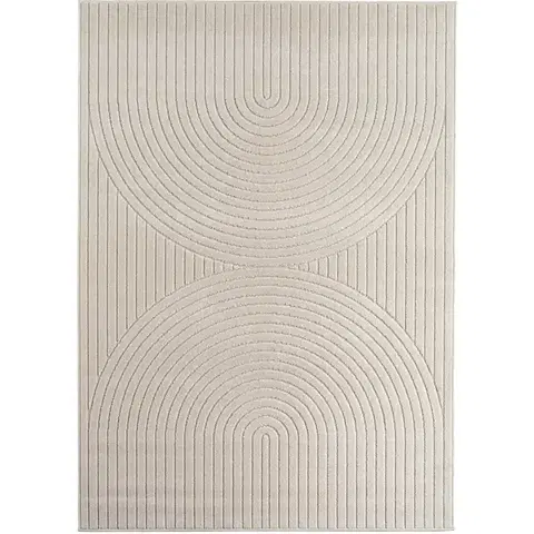 Ayyildiz, Kusový koberec Nova 1201 cream - na ven i na doma, 120x170, bílá, chodba / předsíň