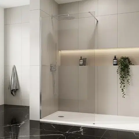 REA/S Sprchová zástěna Flexi Transparent / Chrome 100 KPL-K99062
