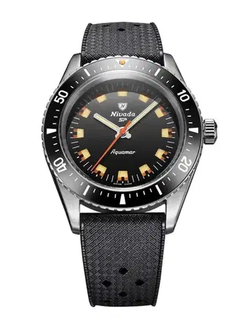 Nivada Grenchen Aquamar Black - Rubber tropic
