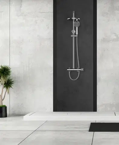 INVENA Sprchový sloup STONE PLUS, chrom AU-P3-001-V