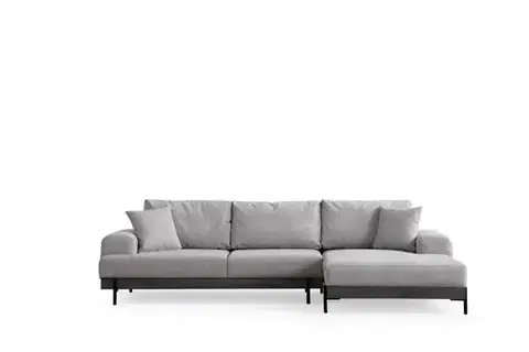 Rohová sedací souprava Eti Black Right - Grey