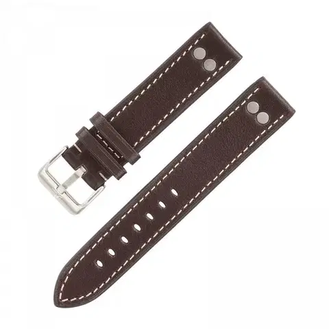 Řemínek Laco Pilot Strap Original - tmavě hnědý - 22 mm - L – Standardní délka
