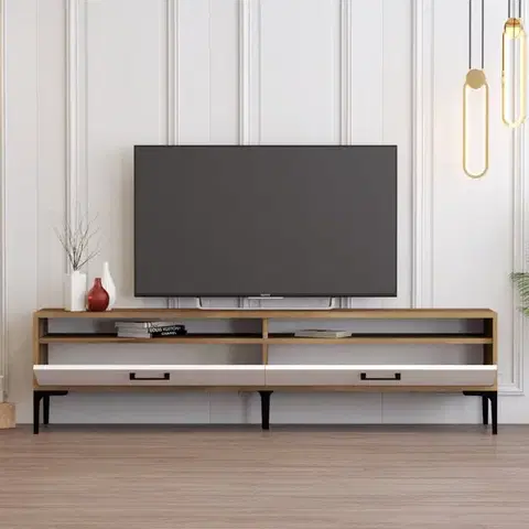 TV stolek Istanbul 2 - Walnut White