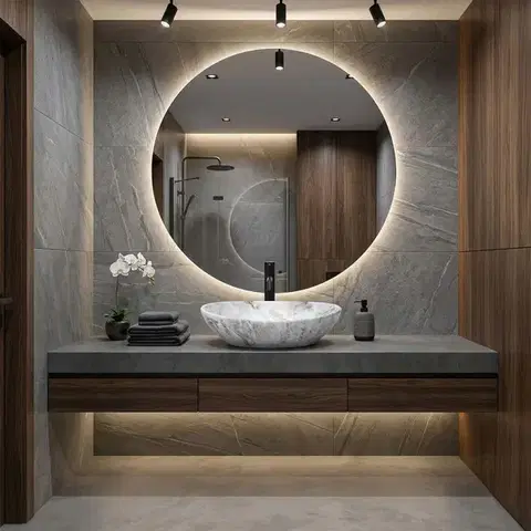 REA Umyvadlo na desku Sofia Stone Marble 41x34,5 REA-U9908