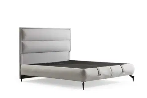 Rám jednolůžkové postele s čelem Fresh 90 x 190 - Grey