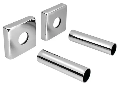SAPHO Set krycích rozet hranatých, chrom CP811