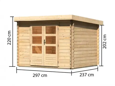 Dřevěný zahradní domek BASTRUP 4 Lanitplast