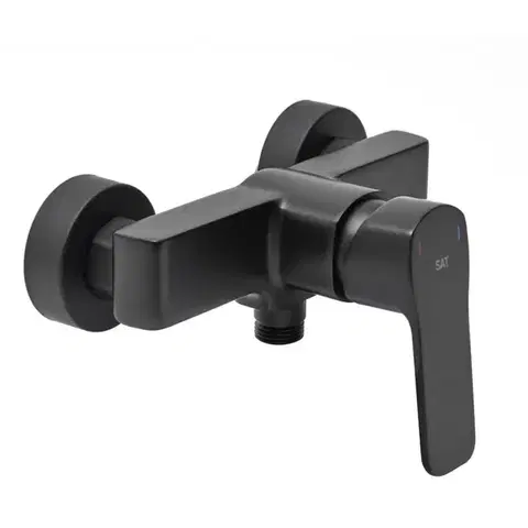 Sprchová baterie SAT Cube Way bez sprchového setu 150 mm černá matná CU268C CU268C