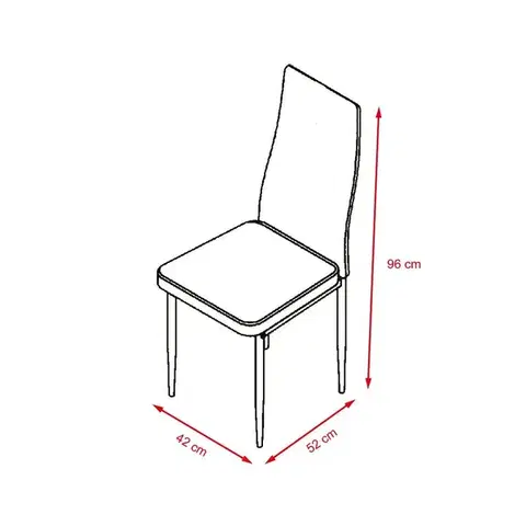 Jídelní set pro 4 osoby AXIS, černá