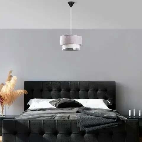 Závěsný lustr Cake - Light Grey, Silver