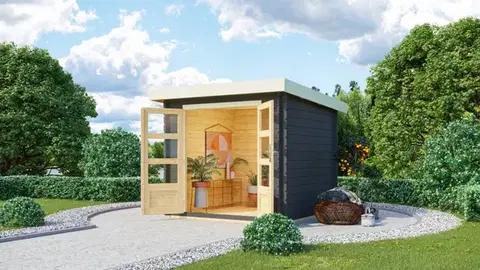 Dřevěný zahradní domek BASTRUP 2 Lanitplast