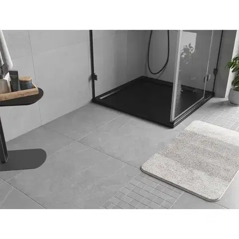 MEXEN Flow Sprchová vanička čtvercová slim 90 x 90, černá mat 46S709090
