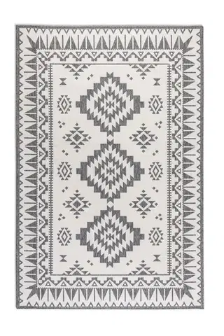 ELLE Decoration, Kusový koberec Gemini 106018 Silver z kolekce Elle – na ven i na doma, 80x150, šedá, chodba / předsíň