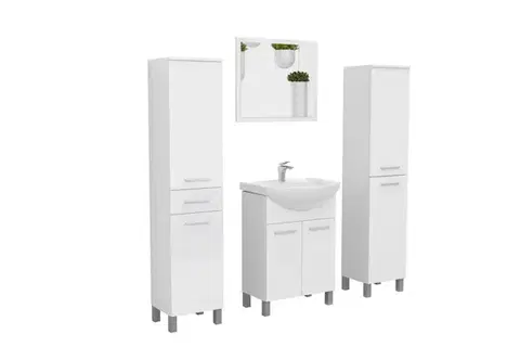 OLSEN SPA Skříňka s umyvadlem RINO 85 Rozměr A 82.5, Rozměr B 34.1, Rozměr C 71.5 OLNRINO285+OLKE6085