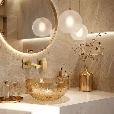 REA Podomítková vanová baterie Arlo Brush Gold REA-B5611