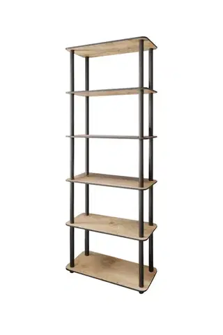 Knihovna Bookcase 6 Rect - Oak