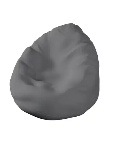 Sedací vak barva šedá látka pletený vzor
