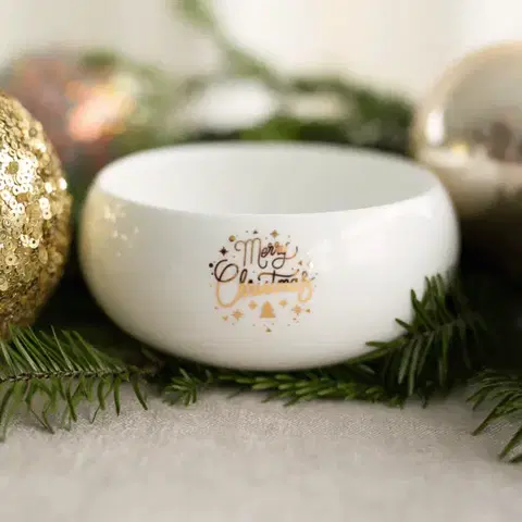 Miska na cereálie 10 cm — Premium Platinum Line Merry Christmas - 490042