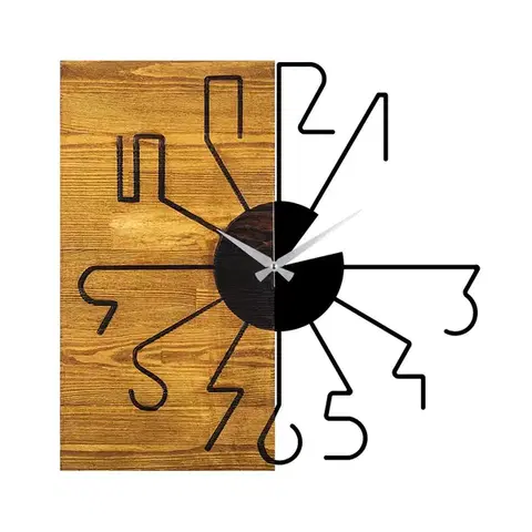 Dekorativní dřevěné nástěnné hodiny Wooden Clock 29