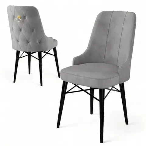 Sada židlí (4 kusy) Pare - Grey, Black