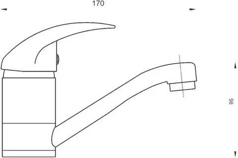 NOVASERVIS Umyvadlová dřezová baterie Titania Lux chrom 91096,0