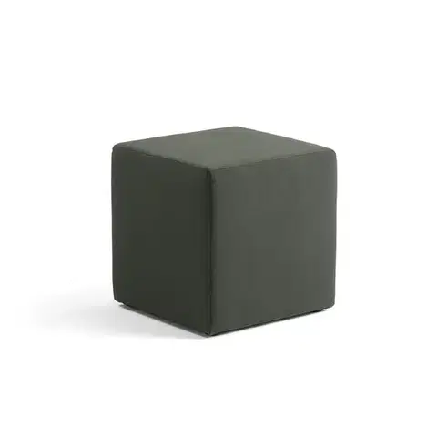 Taburet CASUAL, potah ETNA, 500x500 mm, tmavě zelená