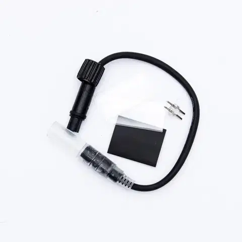 DecoLED Přípojka mezi světelnou hadicí a systémy EASY FIX 0,25m, černý, samičí