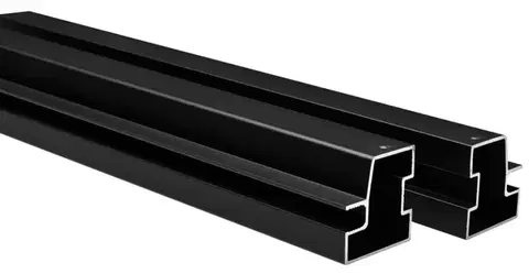 POLYSAN EASY BLACK set vodorovných spojovacích profilů pivotových dveří 1900 ND550B