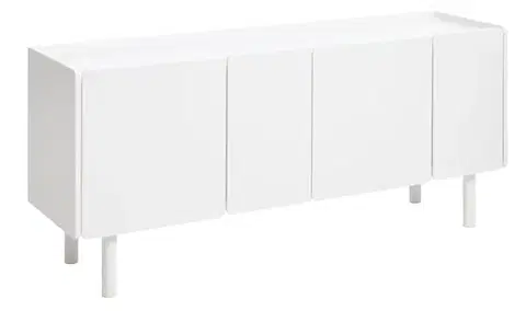 Estila Příborník Arvila, bílý, 160 cm