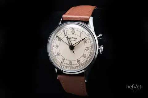 Vulcain Cricket Classique 36 mm - Eggshell - Grey