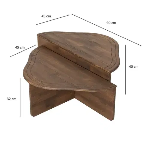 Konferenční stolek Altopiano - Walnut