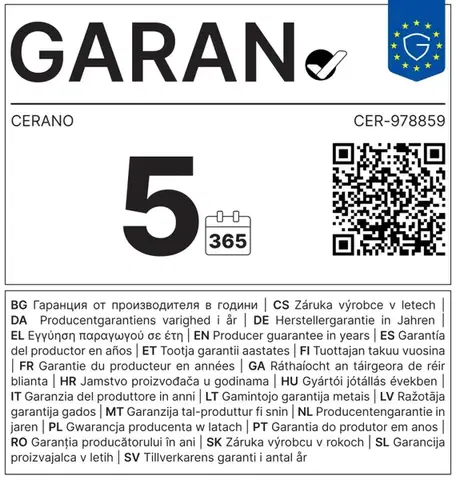 CERANO Koupelnový elektrický radiátorový set Theo L/P WIFI 600W černá matná 1200x500 mm CER-978859