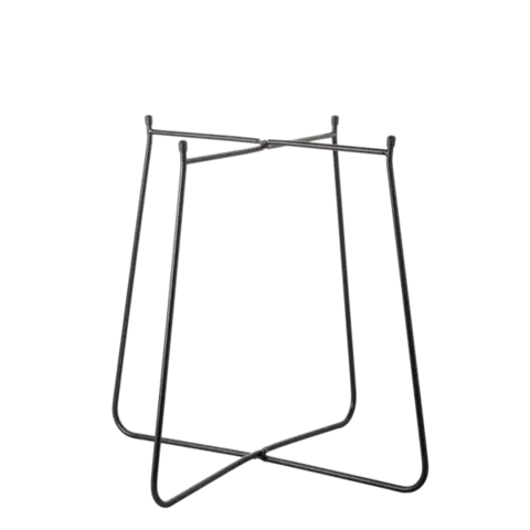 Černý stojan Ø 40 cm, V: 48 cm – Elements Wood - 593981