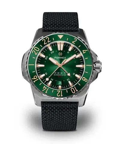 Formex Reef GMT Automatic Chronometer Green Dial with Rose Gold