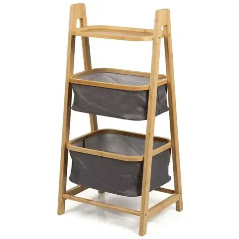 Koupelnový regál WABISABI LADDER BOX, bambusový 