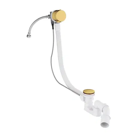 OMNIRES CGS Sifon vanový automat komplet s napouštěním zlatá kartáčovaná /GLB/ TK132-PLUS-3.07+64-SGLB