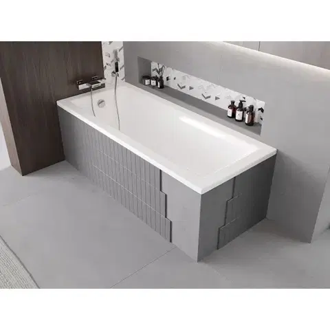 MEXEN X-ST polystyrenový plášť na obdélníkovou vanu 160-190 x 70-90, bílá 55021-00