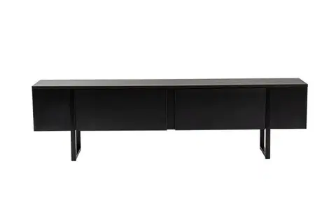TV stolek Serenity - Wood Black, Black