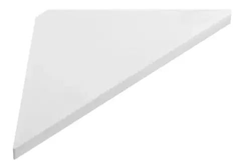 SAPHO ABELINE rohová police rockstone 200x200mm, bílá mat AE200-0101
