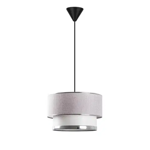 Závěsný lustr Cake - Light Grey, Silver