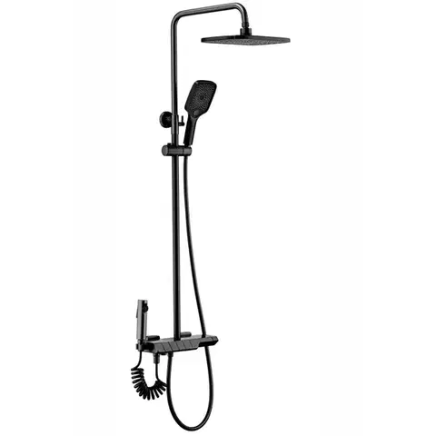 REA Sprchový set s baterií 150mm Lungo termostat ROB černá REA-P6627